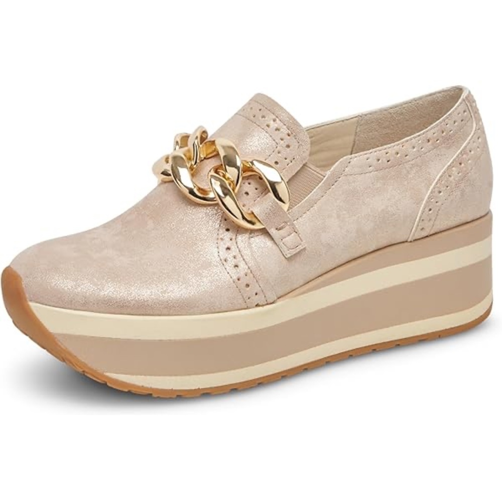 Dolce Vita Jhenee Platform Loafers Gold Metallic